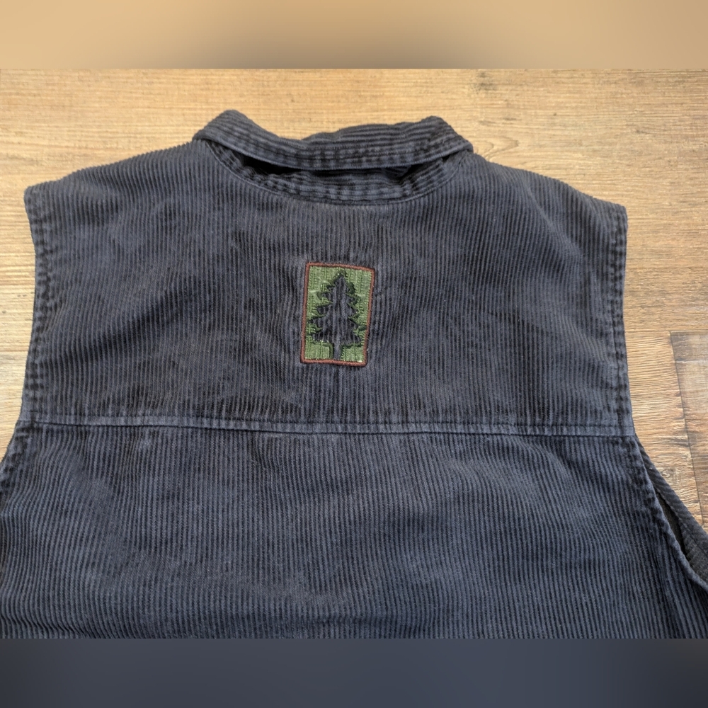 Vintage Christopher & Banks Northwoods Corduroy Vest Cabincore Outdoors Sz Large - Picture 6 of 15